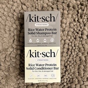 Kitsch Rice Water Protein Solid Shampoo & Conditioner Bars